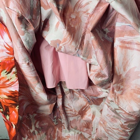 Milly Noah Brushstroke Poplin Maxi Dress Womens Size 2 $425 - Picture 11 of 16